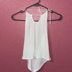 White halter top